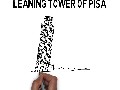How to draw Leaning Tower of Pisa