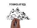 How to draw Pyramids of Giza