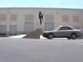 Skater Pulls Off Risky Stunt