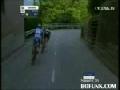 Crash In Bicycle Race